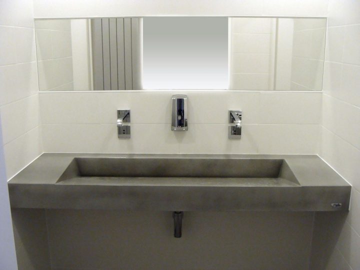 Atelier De Béton D'art. Fabrication De Vasques serapportantà Plan De Travail Salle De Bain Castorama