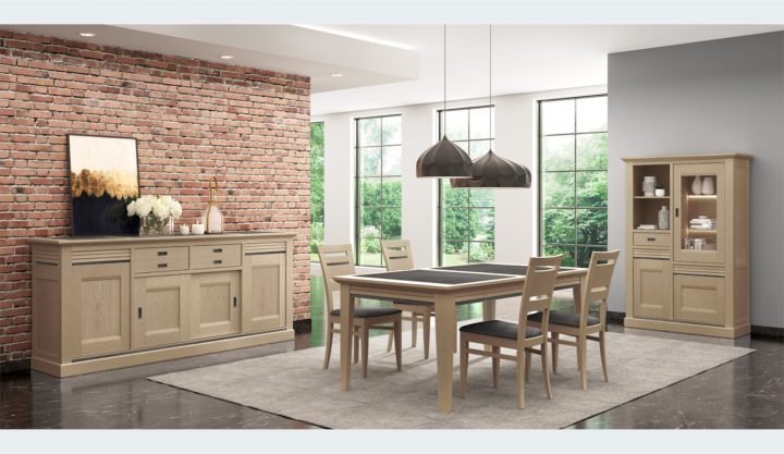 Au Bon Meuble À Sivry – Salles À Manger pour Salle A Manger En Chene Massif Moderne