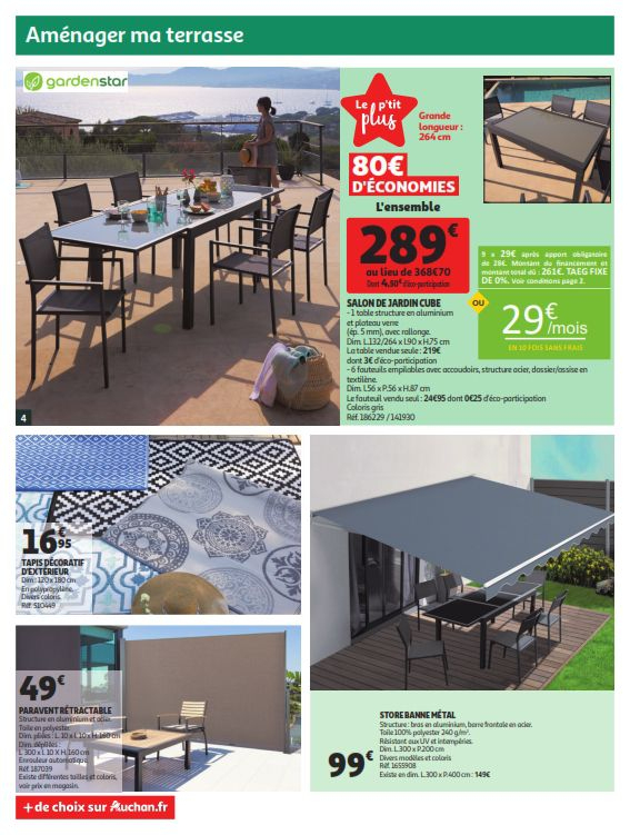Auchan Offres Jardin Du 3 Au 9 Avril 2019 – Catalogue007 tout Catalogue Jardin Auchan