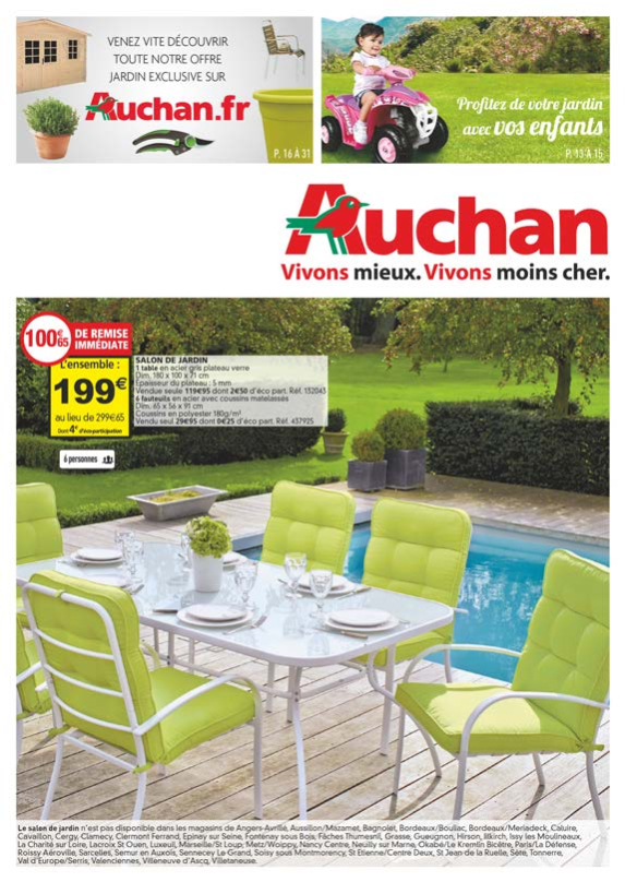 Auchan – Votre Jardin | Cataloguespromo pour Table De Jardin Auchan