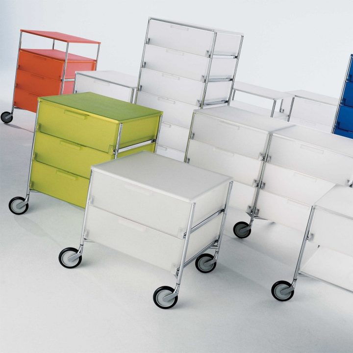 Aufbewahrungssystem / Rollcontainer Mobil Von Kartell à Mobil Meuble