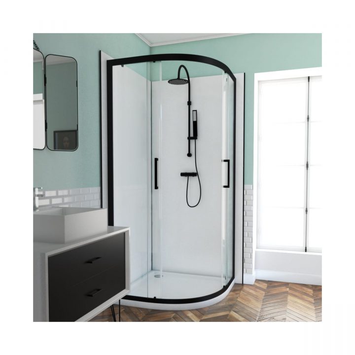 Aurlane Porte De Douche Coulissante Round Factory – 90 X 200 tout Porte De Douche Coulissante 90