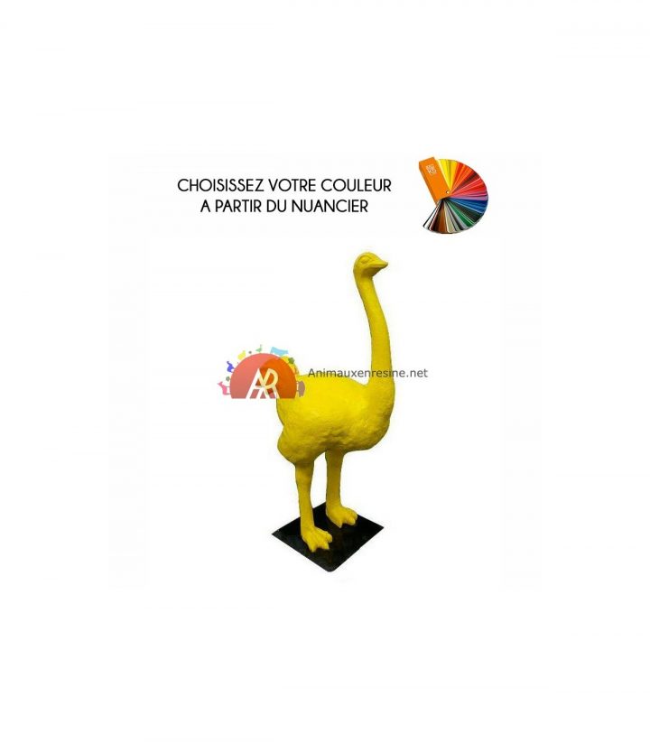 Autruche En Resine Monocolor Grand Modèle pour Nain De Jardin Fuck Autruche En Resine Monocolor Grand Modèle pour Nain De Jardin Fuck