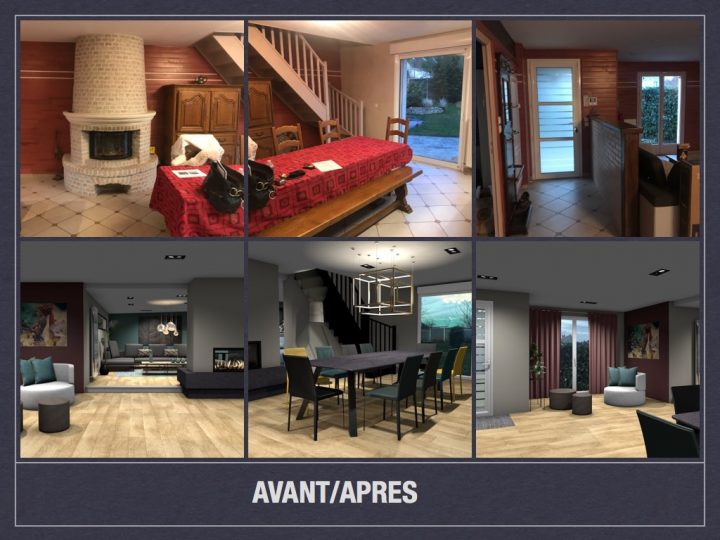 Avant/ Après: Projet De Décoration Et D'aménagement D'espace à Amenagement Salon Salle À Manger 30M2