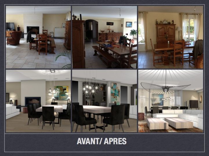Avant/ Après: Projet De Décoration Et D'aménagement D'espace tout Amenagement Salon Salle À Manger 30M2