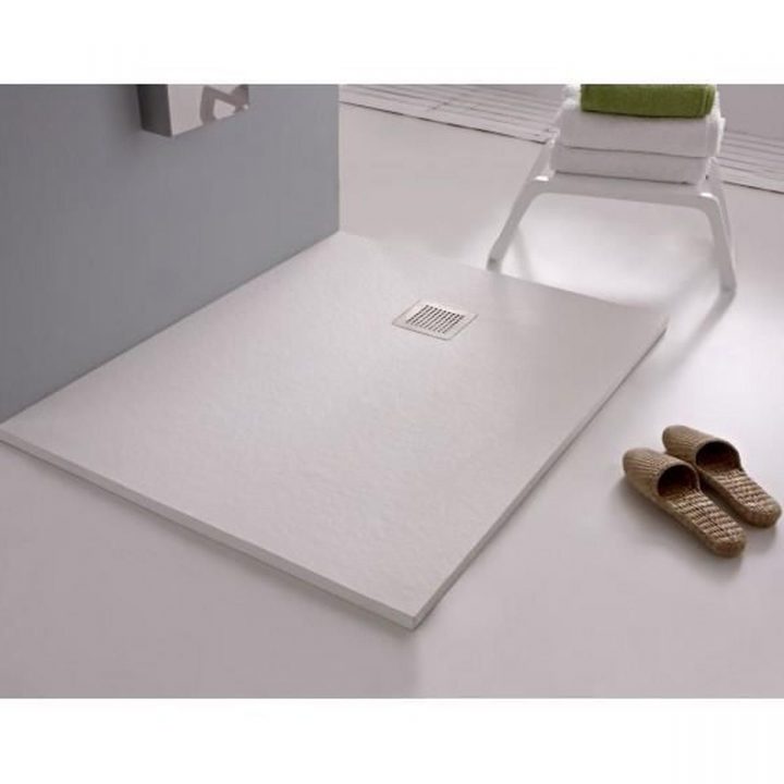 Bac À Douche 80X120 Piedra Blanc – Achat / Vente Receveur De encequiconcerne Bac À Douche 80X120