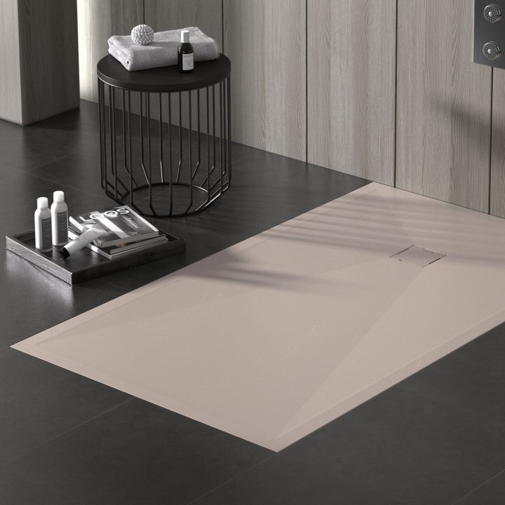 Bac À Douche Rectangulaire – Stone Hidden Arena Liso serapportantà Bac Douche Resine
