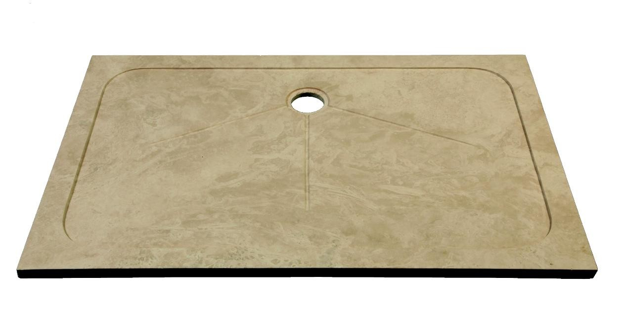 Bac À Douche Travertin Beige 80X120 Extra Plat Pas Cher destiné Bac A Douche Pas Cher