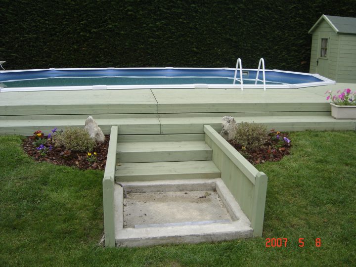 Bache Piscine (Photo 4/9) – Voici Notre Piscine. Une avec Cora Piscine Bois