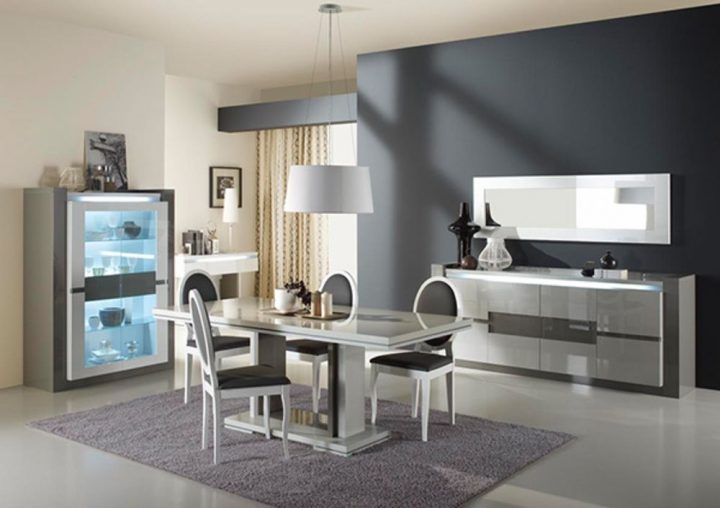 Bahut 4 Portes Rimini Taupe/Gris En 2020 | Salle À Manger encequiconcerne Meuble Okay