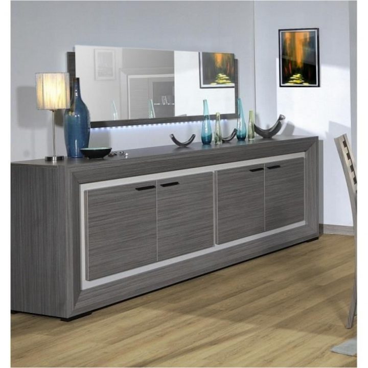 Bahut Blanc Pas Cher Luxe Lynea Bahut Bois Gris Et Laque destiné Bois Pour Meuble Pas Cher