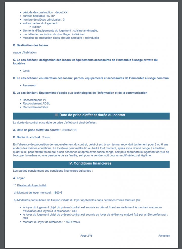 Bail De Location Numérique Gratuit – Modèle Pdf (Loi 2020) à Caution Pour Un Meublé