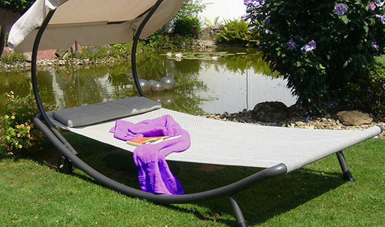Bain De Soleil Lit De Piscine 1 Ou 2 Places : Confort Haut concernant Lit De Jardin Double