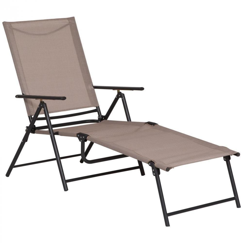 Bain De Soleil Pliable Transat Inclinable 5 Positions à Bain De Soleil Gifi