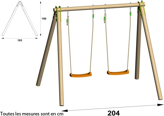 Balancoire 2 Places Extérieur – Abri De Jardin Et à Balancoire Bricorama