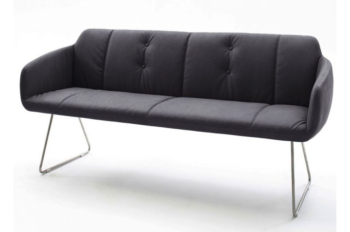 Banc D'intérieur Design Avec Dossier / Gris Ou Marron Pour destiné Banc Avec Dossier Pour Salle A Manger