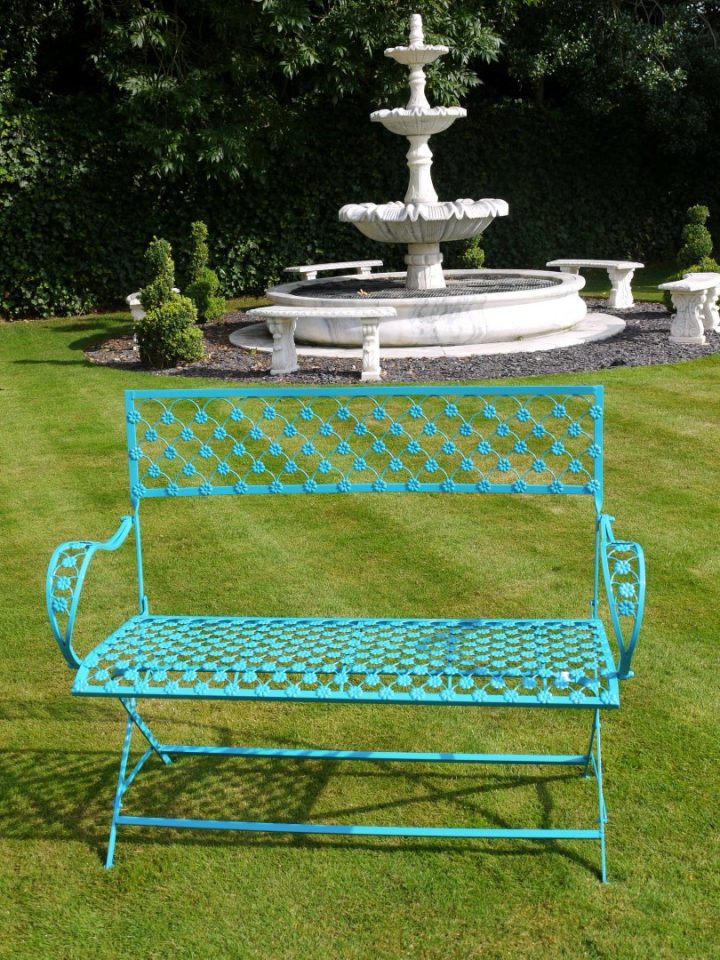 Banc En Métal Fer Forgé Décoration Fleur concernant Décoration Jardin Fer Forgé Banc En Métal Fer Forgé Décoration Fleur concernant Décoration Jardin Fer Forgé