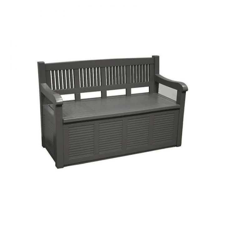 Banc En Plastique Avec Coffre Gris à Banc De Jardin Plastique Banc En Plastique Avec Coffre Gris à Banc De Jardin Plastique