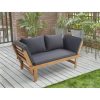 Banquette De Jardin En Bois D'acacia Fsc 2 Places Avec encequiconcerne Cdiscount Salon De Jardin