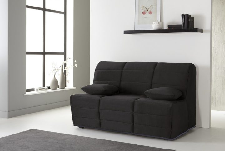 Banquette Lit Bz Louisa Angel Noir 160X200 dedans Clic Clac 160X200