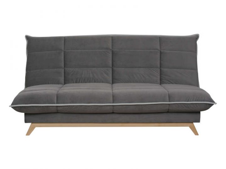 Banquette-Lit Clic-Clac Dunlopillo Toundra Coloris Gris dedans Clic Clac Conforama Banquette-Lit Clic-Clac Dunlopillo Toundra Coloris Gris dedans Clic Clac Conforama