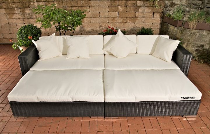 Banquette-Lit Double à Lit De Jardin Double