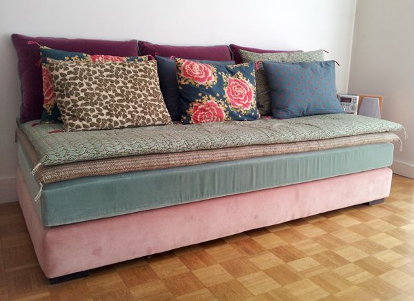 Banquette Lit | Relooker Un Canapé, Canapé Matelas concernant Coussin Matelassé Pour Banquette