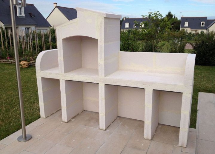 Barbecue-Beton-Cellulaire | Bricolage | Barbecue En Beton avec Table De Jardin Bricomarché