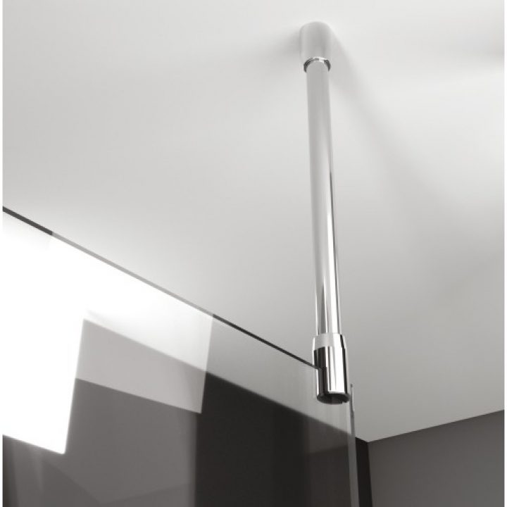 Barre De Stabilisation Au Plafond – Pour Parois 5-6 Et 8 Mm Leda Sur  Bricozor concernant Barre De Renfort Paroi De Douche