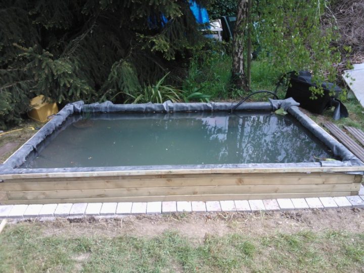 Bassin 3000L Semi Enterré, Partie Hors Sol Bois destiné Bassin De Jardin Hors Sol Bassin 3000L Semi Enterré, Partie Hors Sol Bois destiné Bassin De Jardin Hors Sol