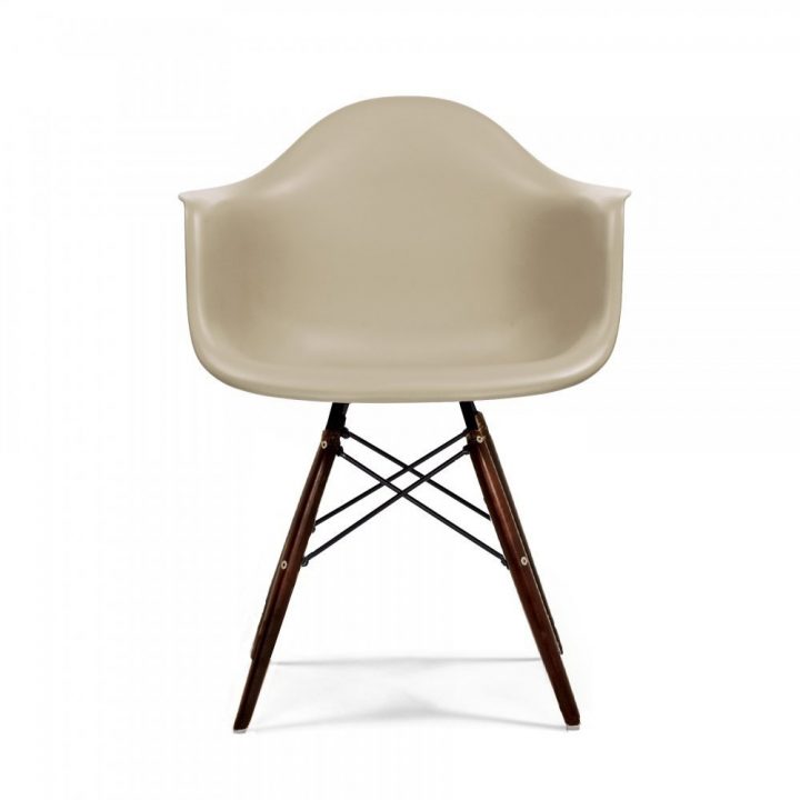 Beige Daw Style Chair (Walnut Stained Legs) | Cult Uk destiné Chaises Eames Copie