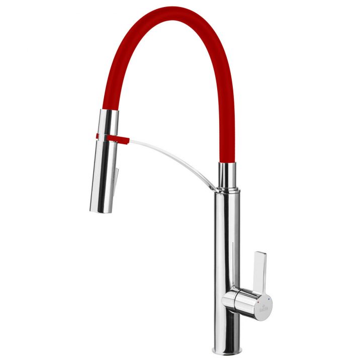 Beige Sable Granit Robinet Mélangeur Évier Cuisine Robinet à Flexible Robinet Douchette Cuisine