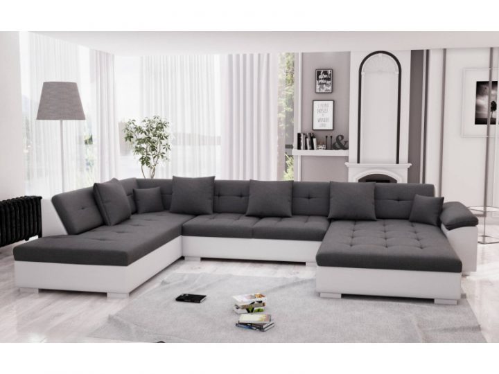 "Belmont – Canapé D'Angle Panoramique Xxl En U – En Simili pour 3 Suisses Canapé D&#039;Angle