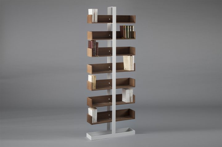 Bibliothèque Métal Et Bois Severin-1 – Design Années 50 encequiconcerne Bibliothèque But