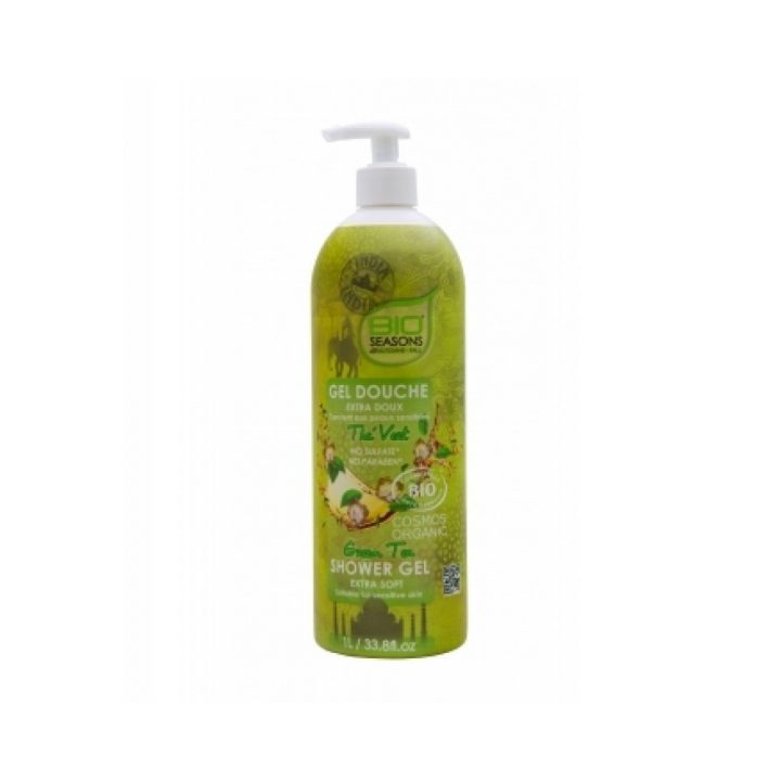 Bio Seasons Gel Douche Thé Vert Sans Sulfates 1L destiné Gel Douche Sans Sulfate