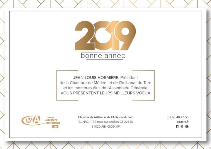 Bonne Année 2019 !!! | Chambre De Métiers Et De L'artisanat tout Chambre Des Metiers Albi Bonne Année 2019 !!! | Chambre De Métiers Et De L'artisanat tout Chambre Des Metiers Albi