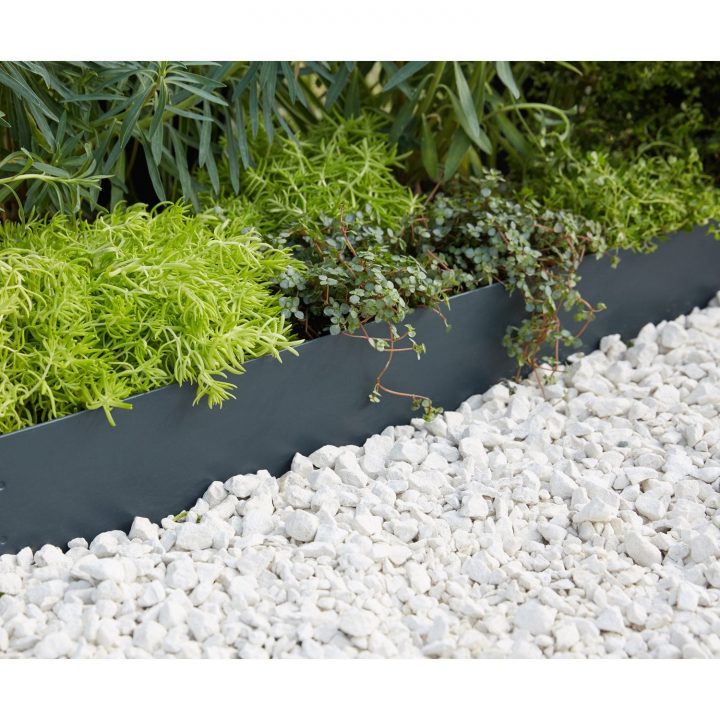 Bordure À Planter Galva Acier Galvanisé Gris, H.12 X L.99 serapportantà Bordure De Jardin Leroy Merlin