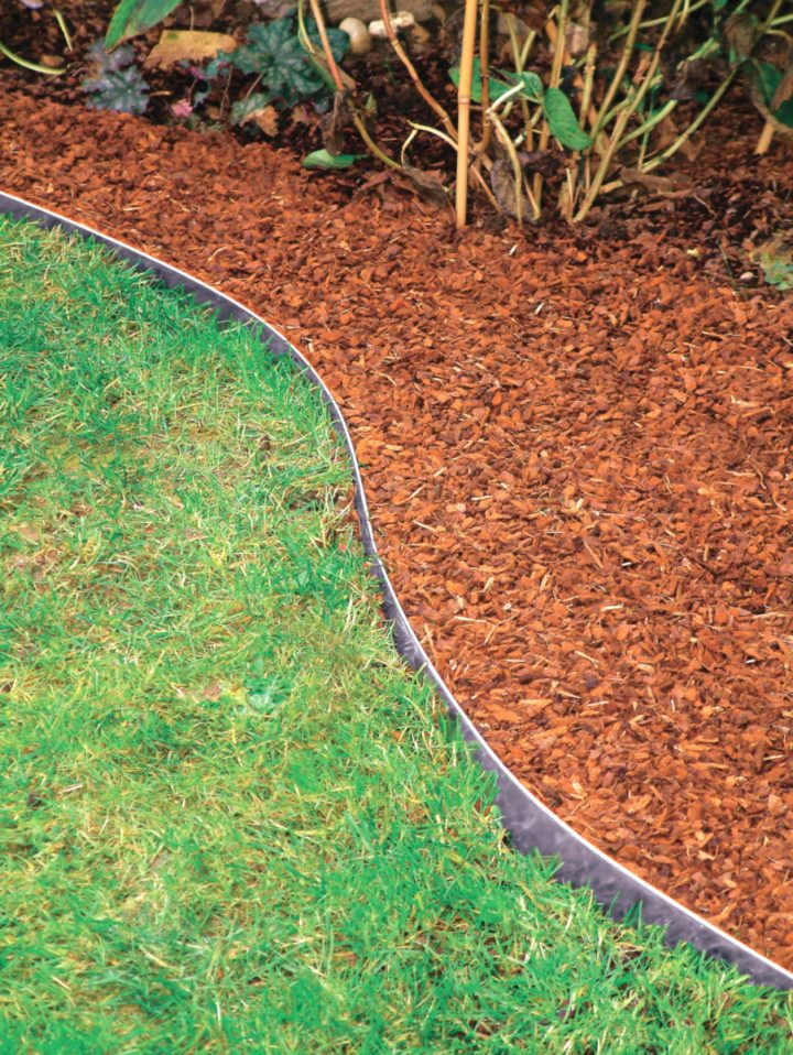 Bordure Caoutchouc Recycl Gazon 5Mx13Cm Bordurette Gazon dedans Bordure De Jardin