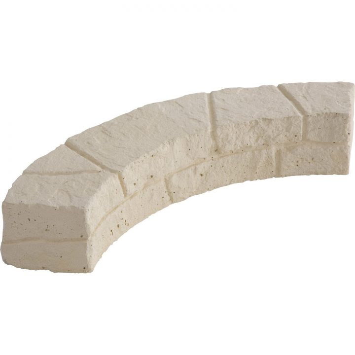 Bordure Courbe Cévennes Pierre Reconstituée Naturel, H.11 tout Bordure Jardin Castorama