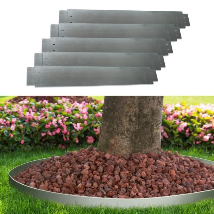 Bordure De Jardin En Acier Galvanise – Achat / Vente Pas Cher tout Bordure Jardin Pas Cher