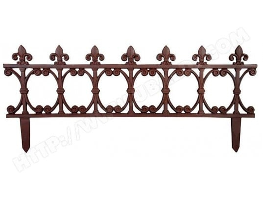 Bordure De Jardin En Fonte Fleur De Lys Esschert Design à Bordure Jardin Pas Cher