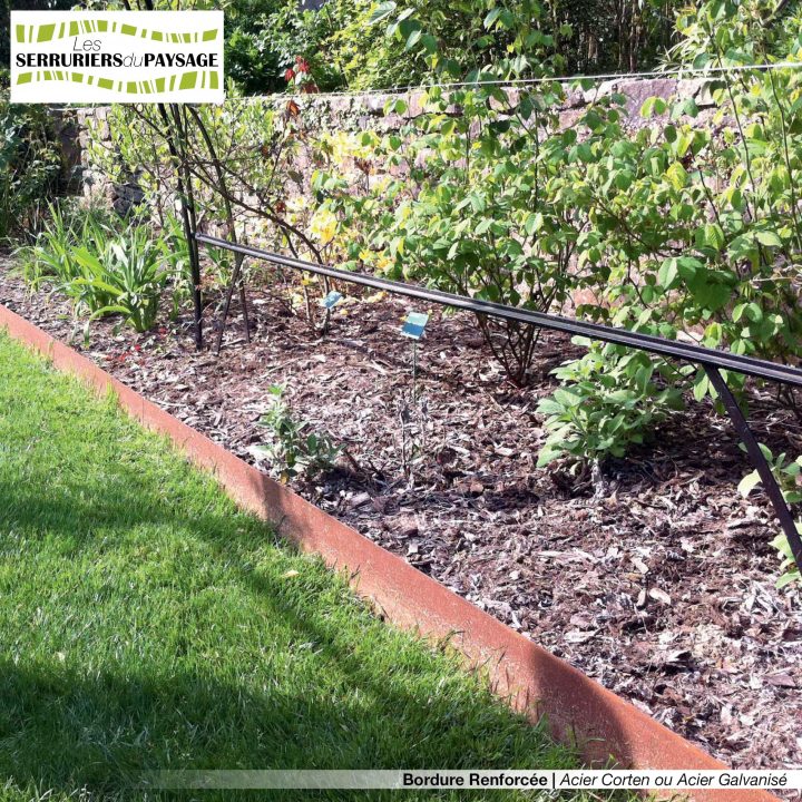 Bordure De Jardin En Tôle Acier Galvanisé Ou Tôle Acier encequiconcerne Bordure De Jardin En Acier Galvanisé