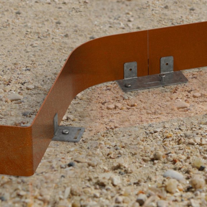 Bordure De Jardin / Volige En Acier Corten Pas Cher concernant Bordure De Jardin En Acier Galvanisé