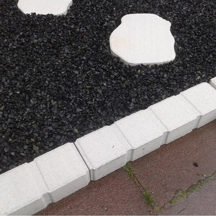 Bordure Droite Bordure Droite Pave Seine Blanc 50/11/7.5 serapportantà Bordure Leroy Merlin