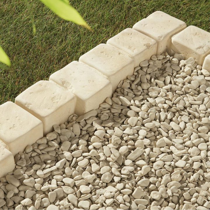 Bordure Droite Castel Larzac Béton Brun Flammé, H.8 X L.50 à Bordure Jardin Brico Depot