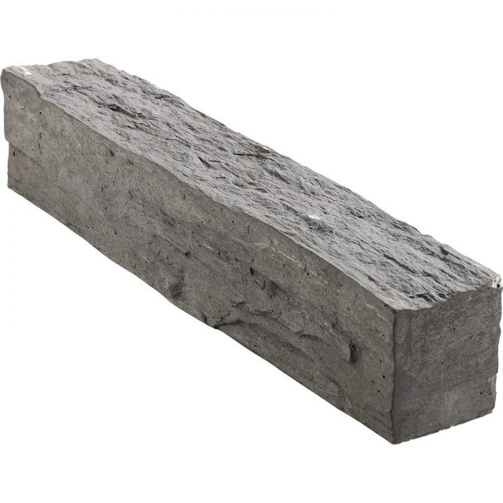 Bordure Droite Morbihan Pierre Reconstituée Gris, H.10 X L concernant Bordure De Jardin Leroy Merlin