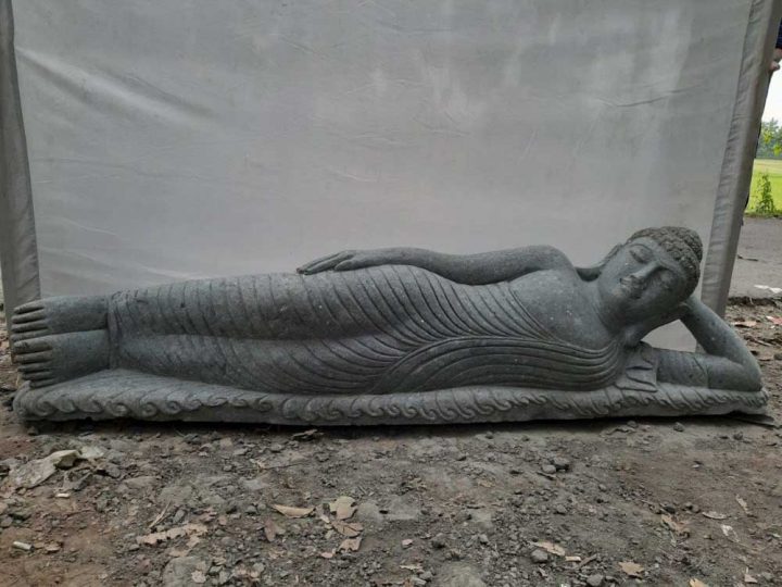 Bouddha Allongé En Pierre Volcanique Jardin Zen 2 M pour Jardin Zen Bouddha Avec Pierres Portes Bonheurs