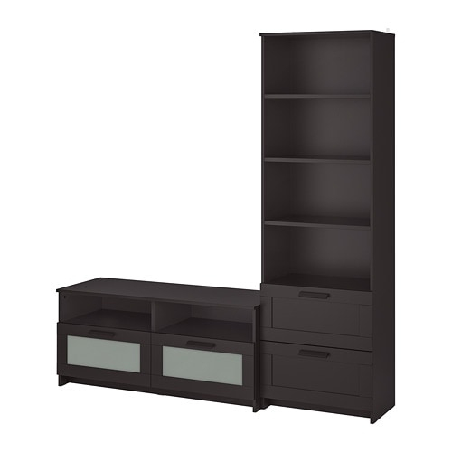 Brimnes Combinaison Meuble Tv – Noir – Ikea pour Meuble Tv Ikea