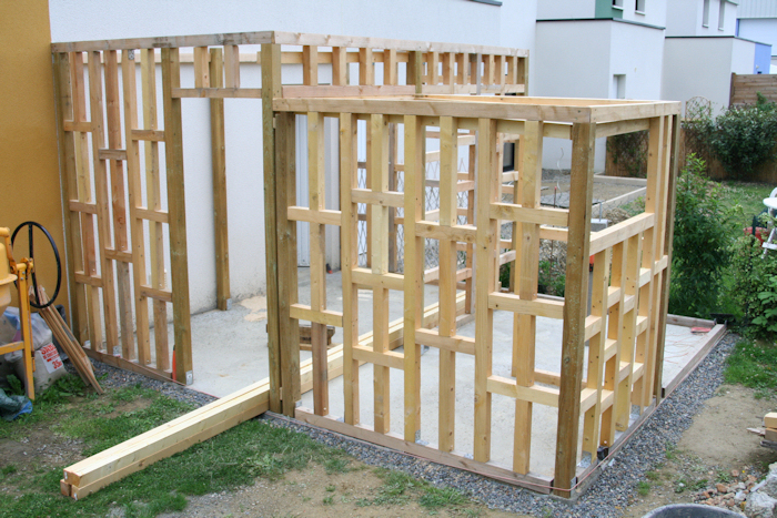 Brise Vue Bois: Plan Abris Jardin Ossature Bois 01 à Plan Abris De Jardin Brise Vue Bois: Plan Abris Jardin Ossature Bois 01 à Plan Abris De Jardin