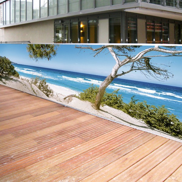 Brise Vue De Jardin En Polyester Décor Plage Corse 300 X 80 Cm tout Toile Tendue Jardin Brise Vue De Jardin En Polyester Décor Plage Corse 300 X 80 Cm tout Toile Tendue Jardin